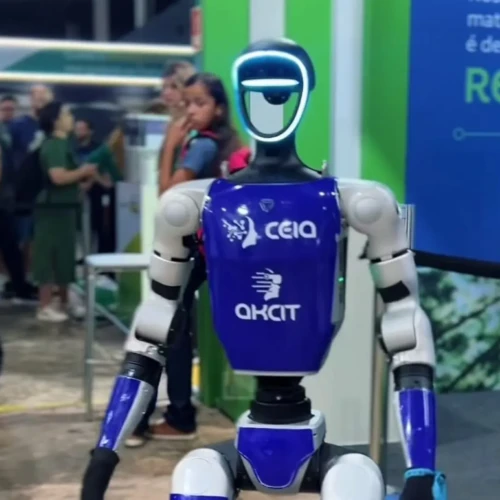 Robô criado por estudantes do curso de Inteligência Artificial da UFG - Foto reprodução redes sociais