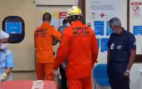 manifestantes são atingidos por raio em Brasília - Reprodução G1