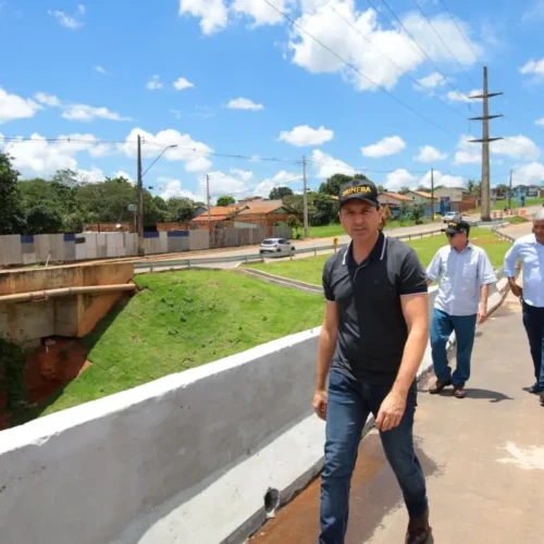 Leandro Vilela - liberação de ponte em Aparecida - Foto Rodrigo Estrela