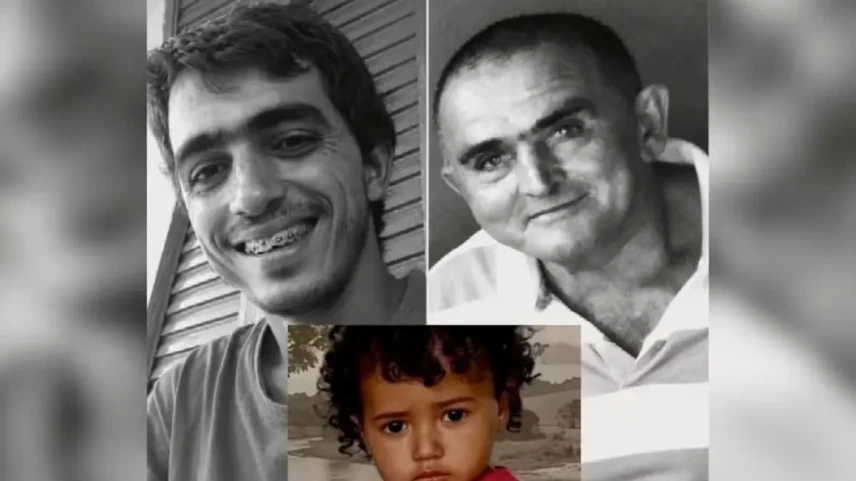 Tios da menina Maria Fernanda morreram neste sábado - Fotomontagem Tv Anhanguera portal g1