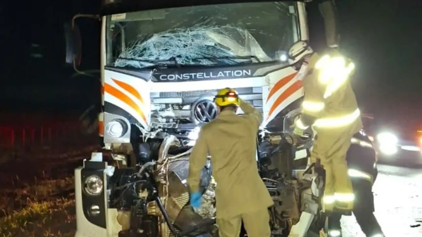 Motorista relatou mal súbito ao volante - Foto CBMGO