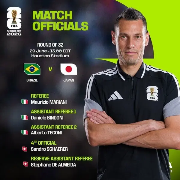 Fifa Escala Árbitros Italianos para Duelo Brasil x Japão na Copa