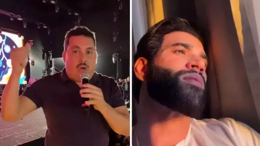 Prefeito Chaparral xingou Gusttavo Lima que não gostou - Fotomontagem redes sociais - Divulgação