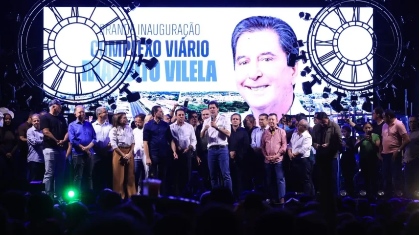 Governador Daniel Vilela participa da inauguração do Complexo Viário Maguito Vilela, em Aparecida de Goiânia – Fotos Adalberto Ruchelle e Walter Folador