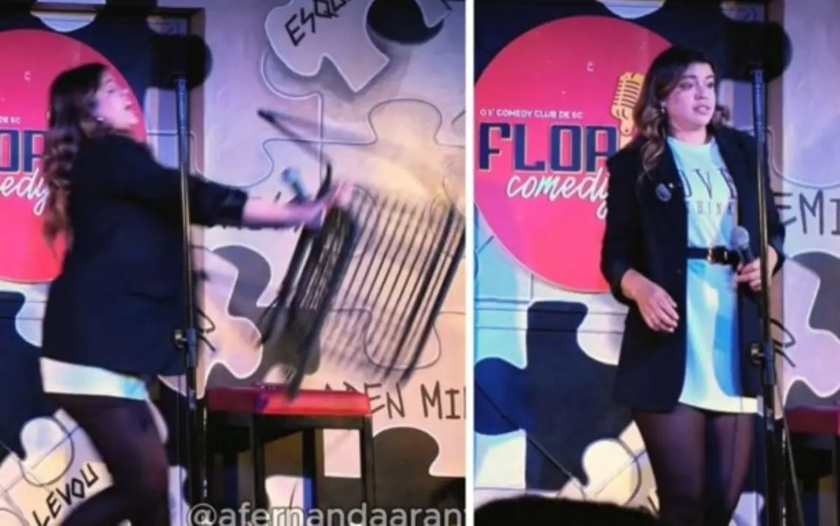 Humorista é atacada com cadeira após ofensas gordofóbicas em show