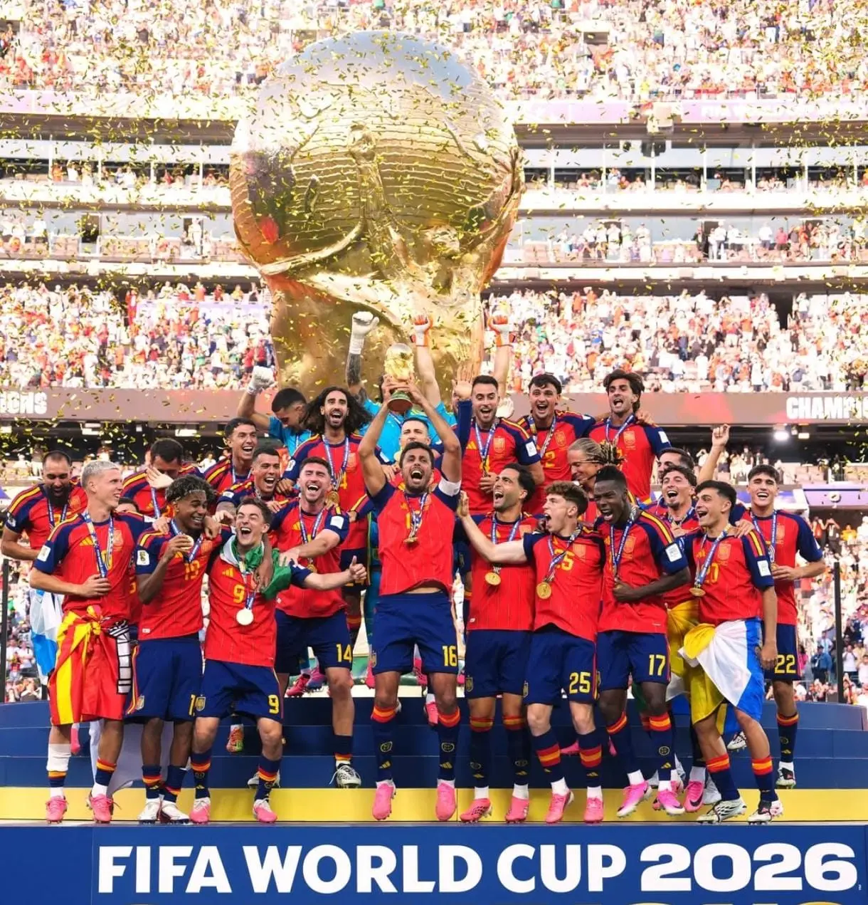 Espanha é campeã e lidera ranking da Fifa; Brasil sobe para 5º