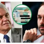 Ronaldo Caiado ironizou green card a Eduardo Bolsonaro que rebateu - Fotomontagem divulgação - arquivo e redes sociais