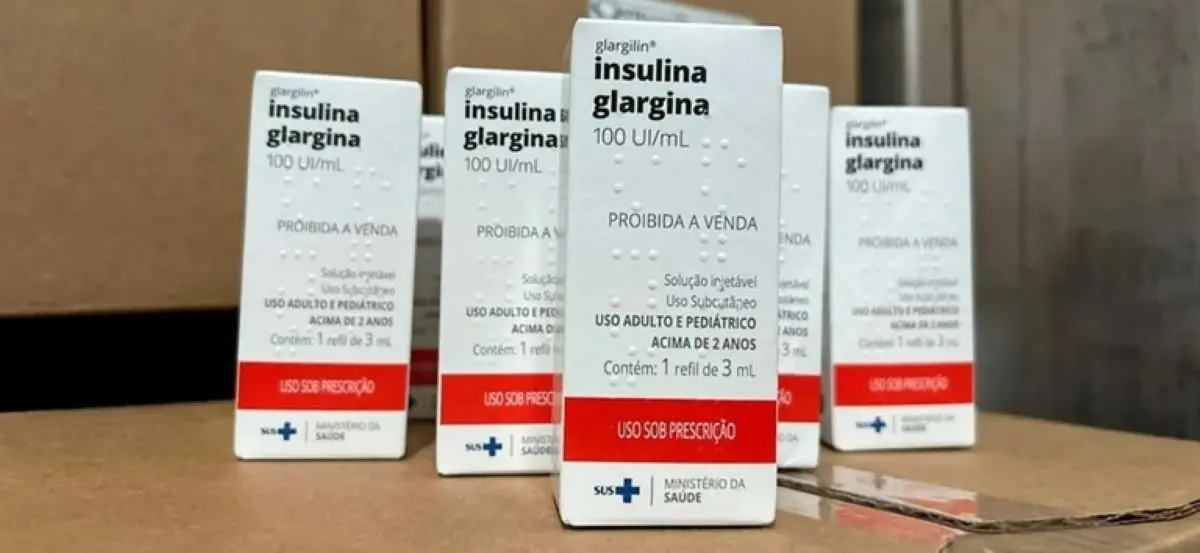 Caneta reutilizável e insulina glargina distribuídas pelo SUS para pacientes com diabetes em Goiás - Foto divulgação Ministério da Saúde
