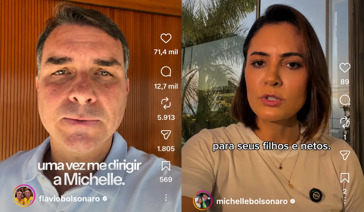 Flávio Bolsonaro pede desculpas a Michelle e busca união antes de convenção do PL
