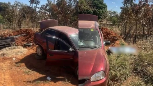 Carretinha contendo areia era puxada por veículo quando houve o acidente que matou menino no Jardim Ingá, em Luziânia - Foto reprodução redes sociais