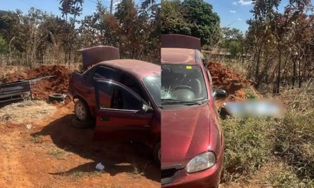 Carretinha contendo areia era puxada por veículo quando houve o acidente que matou menino no Jardim Ingá, em Luziânia - Foto reprodução redes sociais