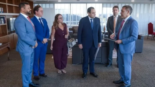 Dirigentes federais estiveram com ministro do TSE para tratar do Observatório Nacional das Eleições Gerais - Foto divulgação OAB