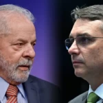 Lula x Flávio Bolsonaro – Fotomontagem Ricardo Stuckert PR - Jefferson Rudy Agência Senado