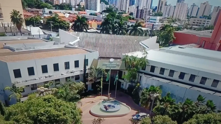 Câmara Municipal de Goiânia - Foto reprodução Tv Anhanguera