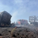 Colisão entre quatro veículos provoca incêndio, deixa um morto e dois feridos na GO-436, em Cristalina