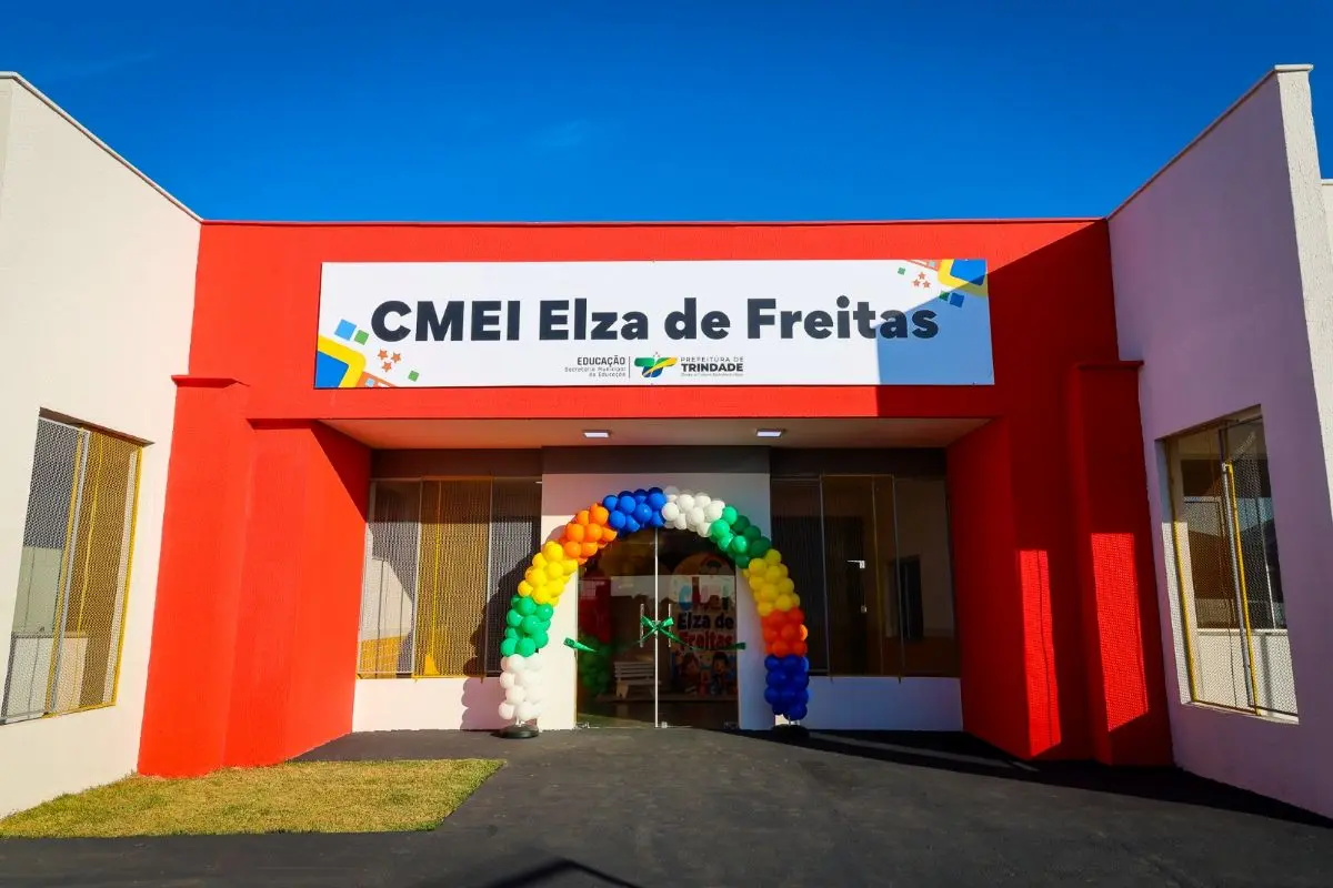 Cmei Elza de Freitas no Cristina 2 foi inaugurado em Trindade - Foto divulgação Prefeitura de Trindade