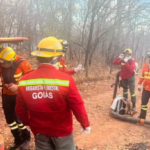 Operação Abafa Terra Ronca acontece enquanto unidade pega fogo - Foto reprodução Semad