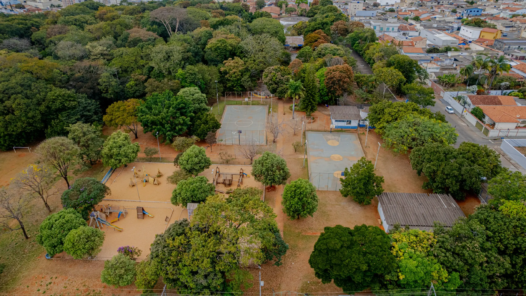 vista aérea parque da matinha anápolis