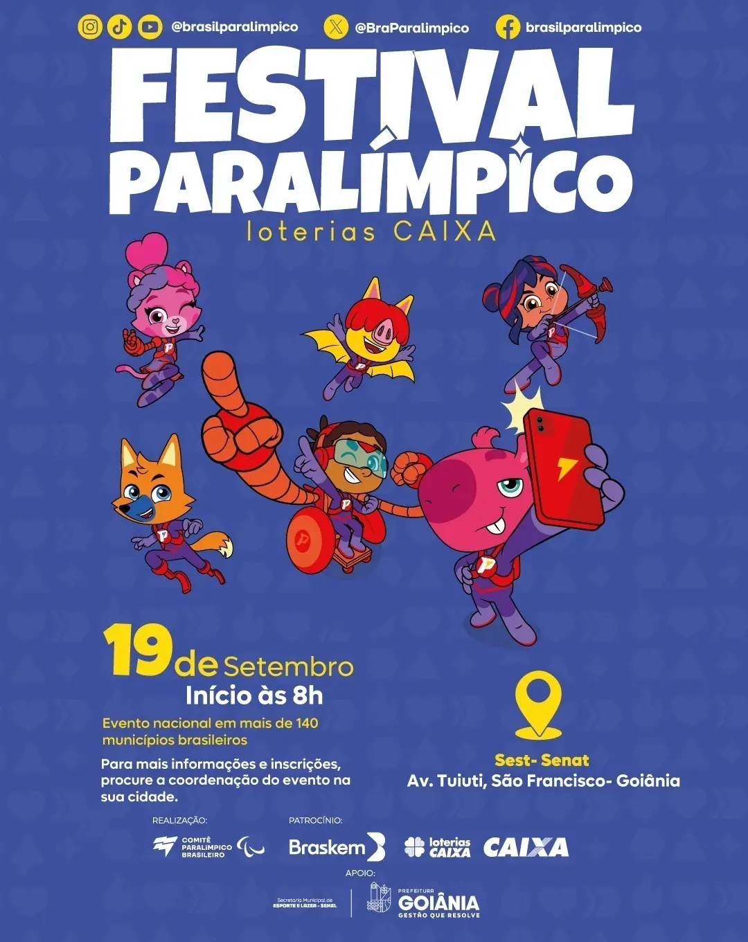 Festival Paralímpico será realizado em Goiânia - Foto divulgação