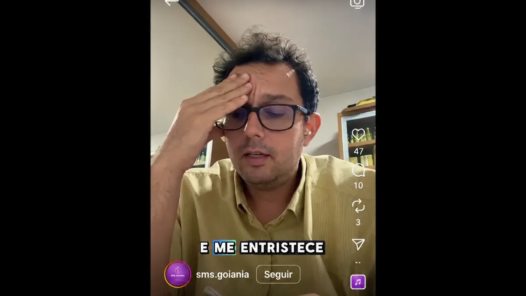 Secretário Luiz Pellizzer divulgou vídeo lamentando e explicando o impasse - Foto reprodução Instagram SMS