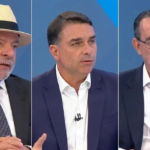 Lula, Flávio Bolsonaro e Augusto Cury - Fotomontagem reprodução