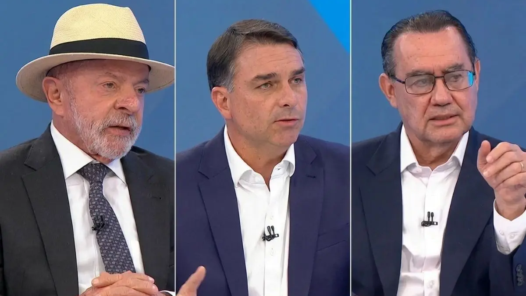 Lula, Flávio Bolsonaro e Augusto Cury - Fotomontagem reprodução