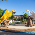 População de Aragarças, às margens do Rio Araguaia, enfrentou 41°C e a de Goiânia quase 40°C - Foto reprodução redes sociais