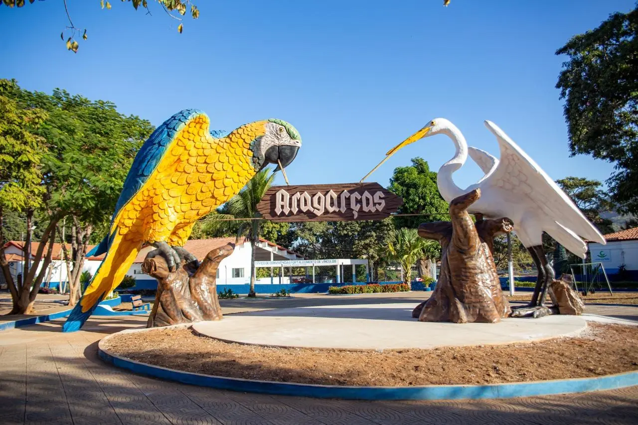 População de Aragarças, às margens do Rio Araguaia, enfrentou 41°C e a de Goiânia quase 40°C - Foto reprodução redes sociais