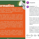 SMS publicou informe na terça-feira