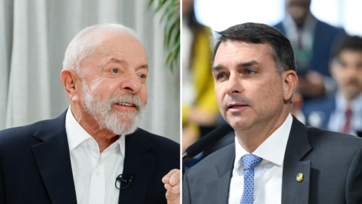 lula e flávio bolsonaro