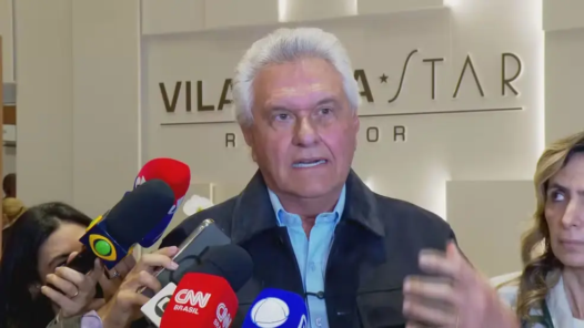 Caiado - alta hospitalar - Reprodução TV Globo
