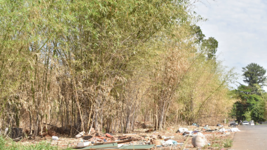 monitoramento da prefeitura de aparecida contra descarte irregular de entulhos. Foto: Jhonney Macena