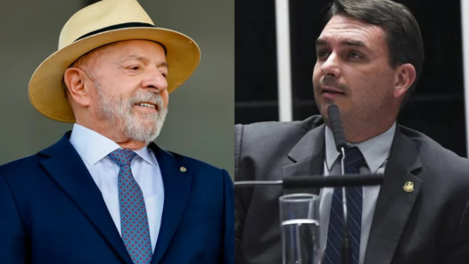 lula e flávio bolsonaro