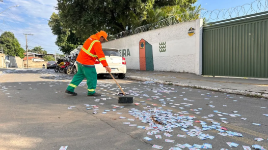 Comurg recolhe 1,5 tonelada de resíduos após primeiro turno das eleições em Goiânia