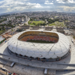 Vista aérea da Arena da Amazônia