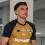Enzo Díaz em treino do São Paulo