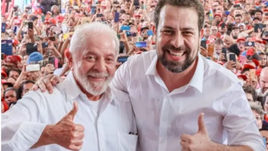 Guilherme Boulos e Lula. Foto: Ricardo Stuckert